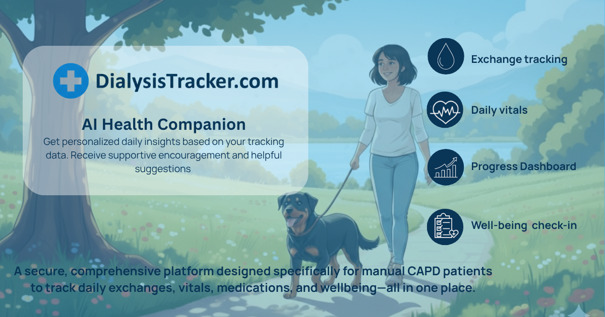 Manual CAPD Tracker - Take Control of Your Treatment